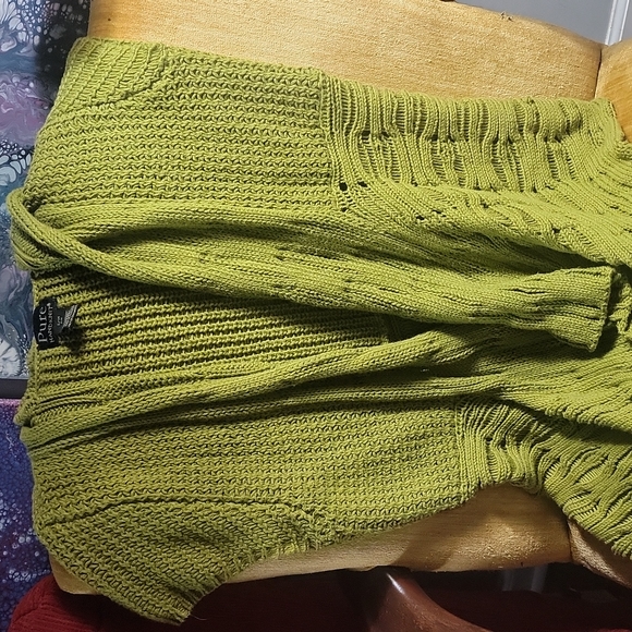 Green open front cardi - Picture 3 of 4